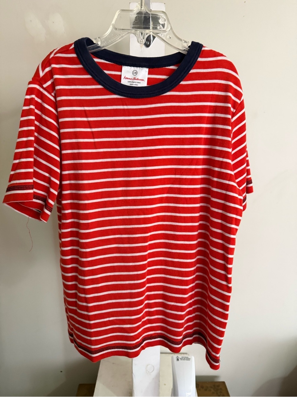 New Hanna Andersson Striped Boxy Tee Shirt